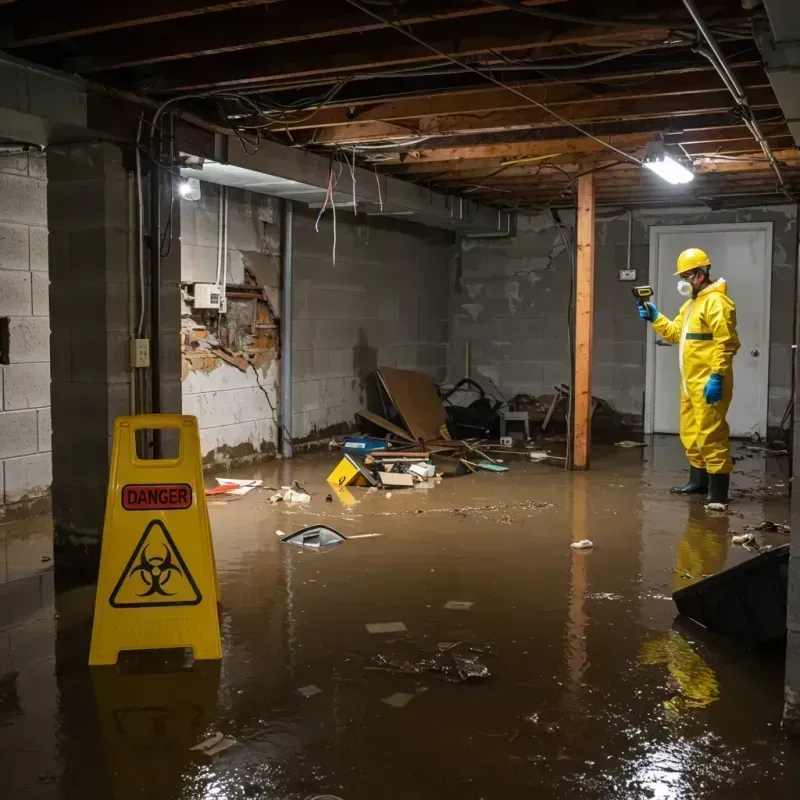 Flooded Basement Electrical Hazard in Tangent, OR Property